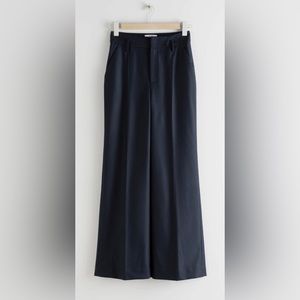 & Other Stories Navy/ Black Houndstooth Pants- Sz 8 - EUC